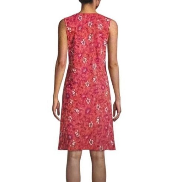 NWT Lands End Womens Cotton Sleeveless Dress Beach Cover Up Size M $75 D165 - Picture 2 of 2